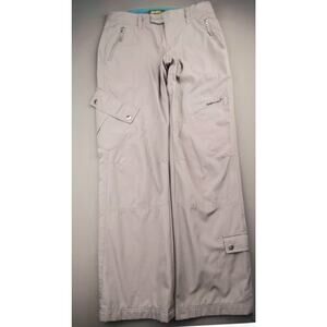 Vintage Women's 2008 Eddie Bauer Lined Cargo Pants Gray‎ Steel NWT